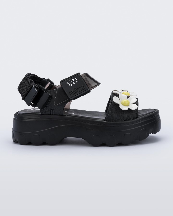 Melissa Kick Off Sandale Lazy Oaf Schwarz